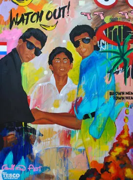 entry-11-Shirani Bolle_lads_lads_lads_2022_120x90cm_acrylic_paint_posca_pens_pencil_on_can