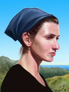 EMMA PITTSON, Self-portrait With Kerchief (2022)